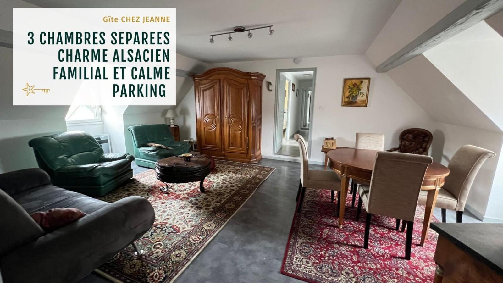 Gite Jeanne Familial - Calme - Parking Ebersheim 외부 사진